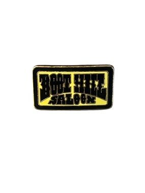 Vintage Boot Hill Saloon Lapel Pin Hat Vest Jacket Biker Daytona Beach Florida